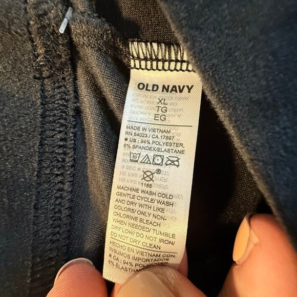 NWT Old Navy High-Waisted Velvet Ankle Leggings Black XL - Picture 9 of 9